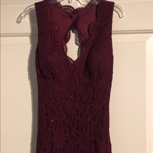 Long Maroon Dress